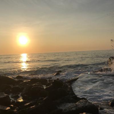 澎湖海邊夕陽